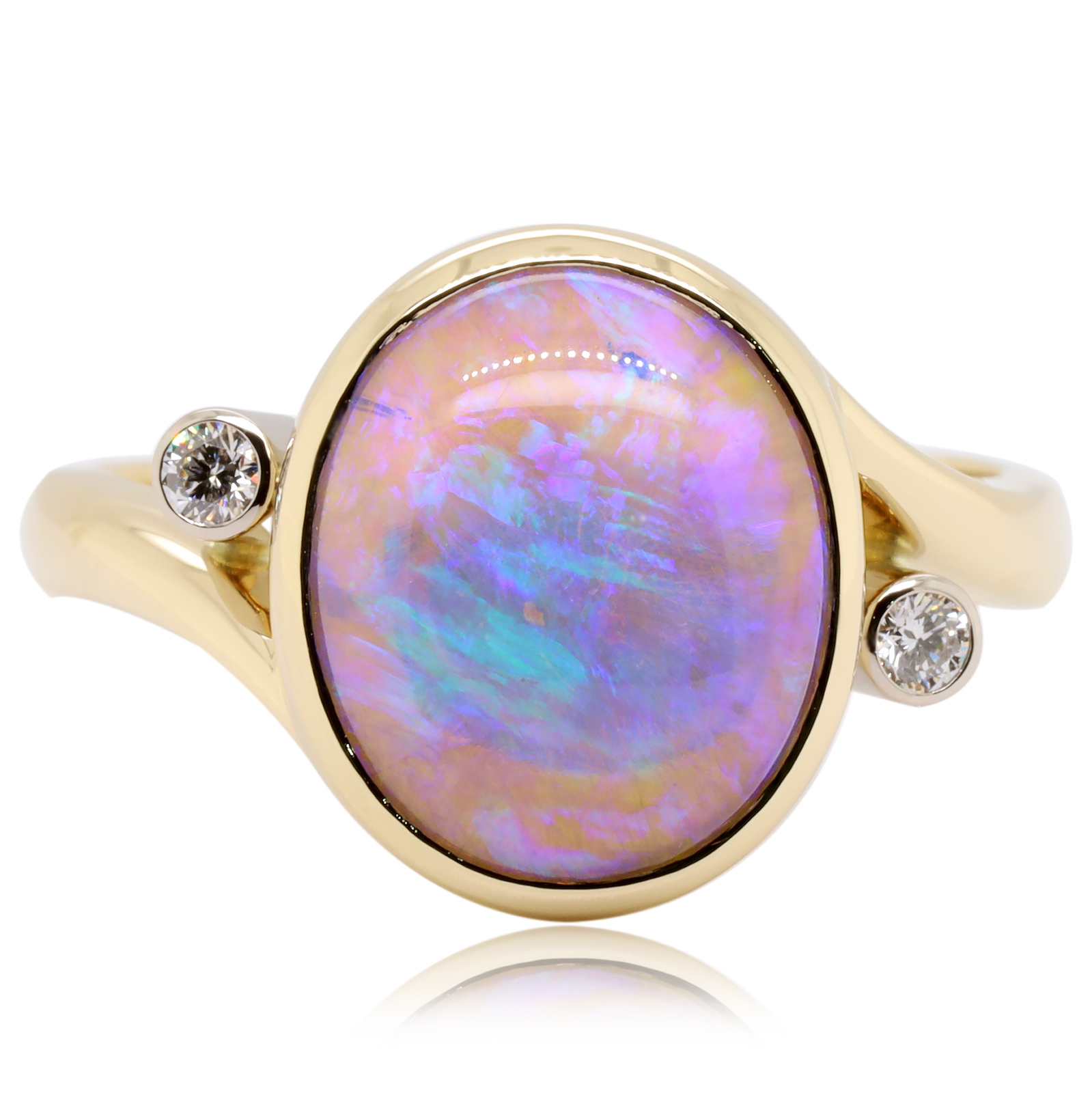 Opal Rings - All Natural - Australian - Blue Topaz - Diamond – Hawkes and Co