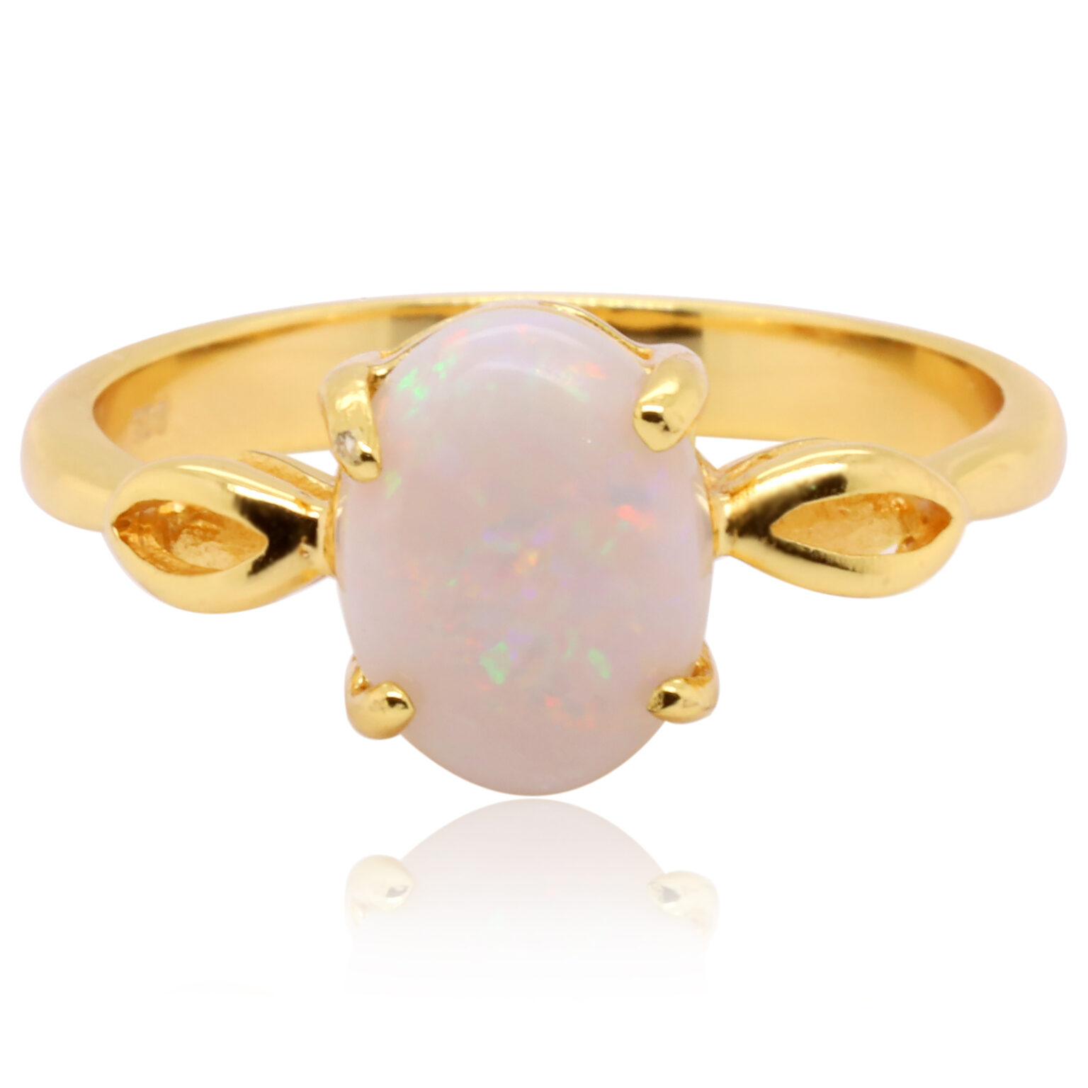 Solid White Opal Ring | Opals Down Under