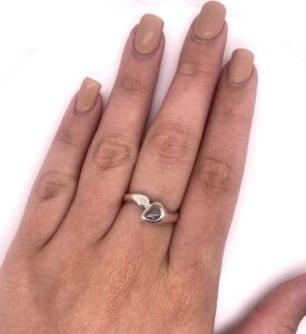 Diamond Accent Heart Ring in 10K Rose Gold