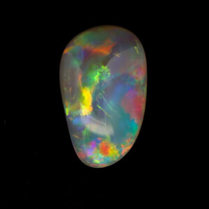 Green, Yellow and Purple Solid Unset Australian Crystal Opal