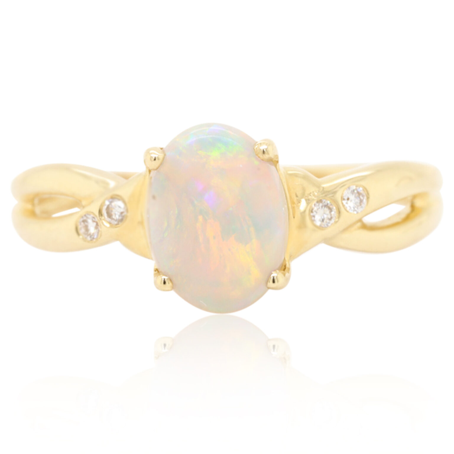 Solid Crystal Opal Ring | Opals Down Under