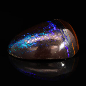 Blue Green Solid Australian Boulder Opal Specimen