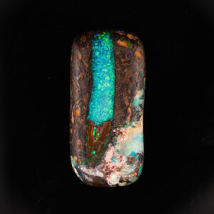Unset Green Blue Solid Australian Boulder Opal Matrix