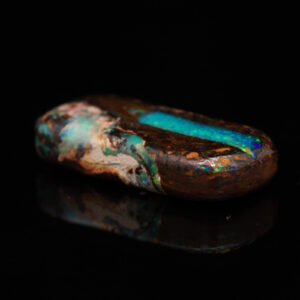 Unset Green Blue Solid Australian Boulder Opal Matrix
