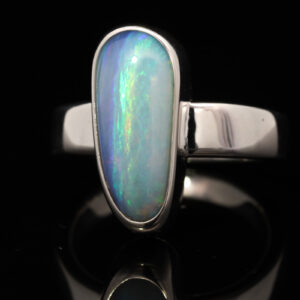 Sterling Silver Blue Green Yellow Pink Purple Solid Australian Boulder Opal Ring