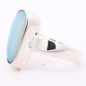 Sterling Silver Blue Green Yellow Pink Purple Solid Australian Boulder Opal Ring