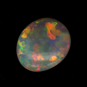 Unset Blue green Yellow Orange Crystal Opal