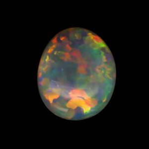 Unset Blue green Yellow Orange Crystal Opal