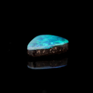 Unset Blue Green Boulder Opal