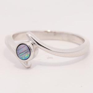 Sterling Silver Blue Green yellow Orange Pink Boulder Opal Ring