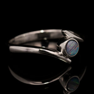 Sterling Silver Blue Green yellow Orange Pink Boulder Opal Ring