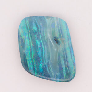 Gorgeous variations of blue and green flowing across this unset Boulder Opal. Small ironstone inclusion in the face.