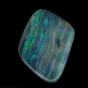 Gorgeous variations of blue and green flowing across this unset Boulder Opal. Small ironstone inclusion in the face.